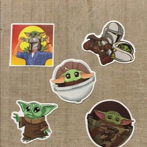 Baby yoda stickers
